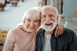 Smiling Elderly Couple